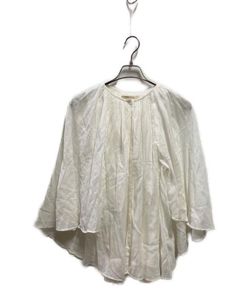 Curensology（カレンソロジー）Curensology (カレンソロジー)  カディライク ケープ ブラウス シャツ ホワイト サイズ:Freeの古着・服飾アイテム