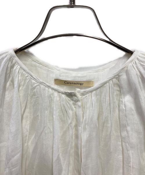 Curensology（カレンソロジー）Curensology (カレンソロジー)  カディライク ケープ ブラウス シャツ ホワイト サイズ:Freeの古着・服飾アイテム