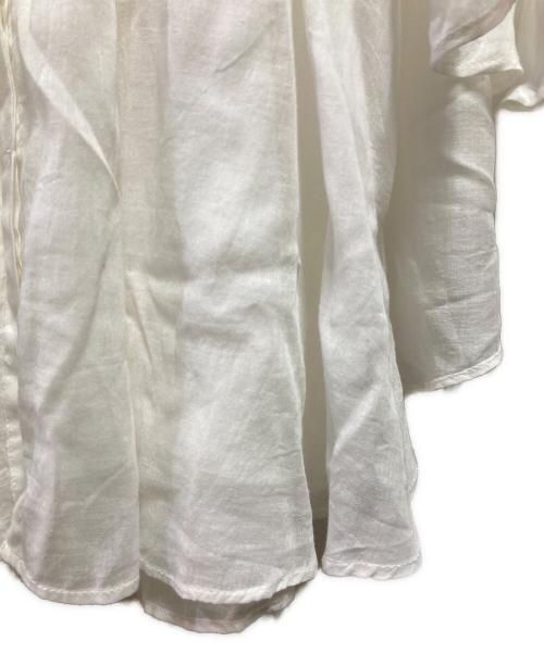 Curensology（カレンソロジー）Curensology (カレンソロジー)  カディライク ケープ ブラウス シャツ ホワイト サイズ:Freeの古着・服飾アイテム