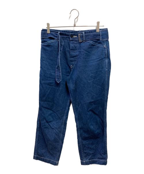 COMOLI（コモリ）COMOLI (コモリ) ベルベットデニムパンツ インディゴの古着・服飾アイテム