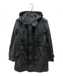BURBERRY BLACK LABEL（バーバリーブラックレーベル）の古着「モッズコート」｜ブラック