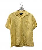 POLO RALPH LAURENポロ・ラルフローレン）の古着「90's CALDWELL シルクリネンシャツ」｜イエロー