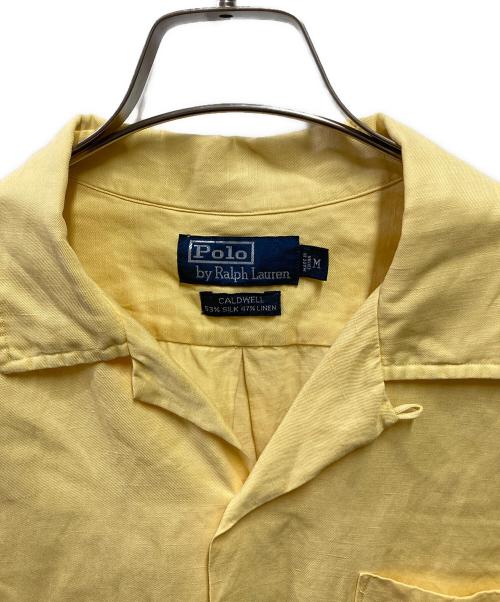 POLO RALPH LAUREN（ポロ・ラルフローレン）POLO RALPH LAUREN (ポロ・ラルフローレン) 90's CALDWELL シルクリネンシャツ イエロー サイズ:Ｍの古着・服飾アイテム
