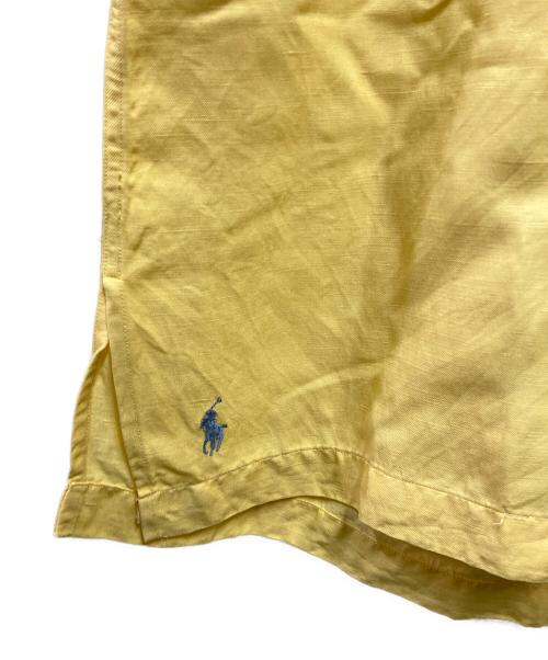 POLO RALPH LAUREN（ポロ・ラルフローレン）POLO RALPH LAUREN (ポロ・ラルフローレン) 90's CALDWELL シルクリネンシャツ イエロー サイズ:Ｍの古着・服飾アイテム