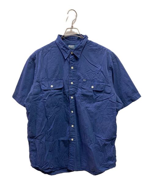POLO RALPH LAUREN（ポロ・ラルフローレン）POLO RALPH LAUREN (ポロ・ラルフローレン) サファリシャツ ネイビー サイズ:ＸＬの古着・服飾アイテム