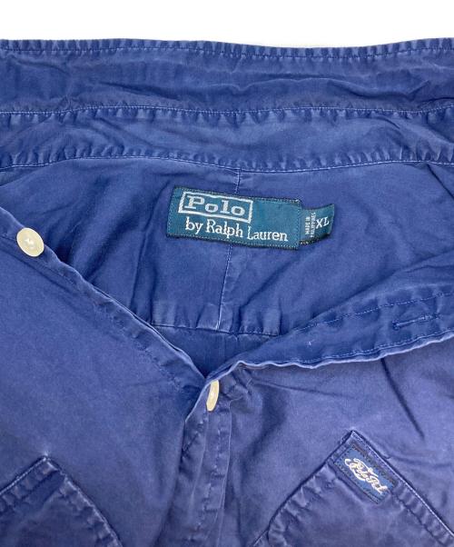 POLO RALPH LAUREN（ポロ・ラルフローレン）POLO RALPH LAUREN (ポロ・ラルフローレン) サファリシャツ ネイビー サイズ:ＸＬの古着・服飾アイテム