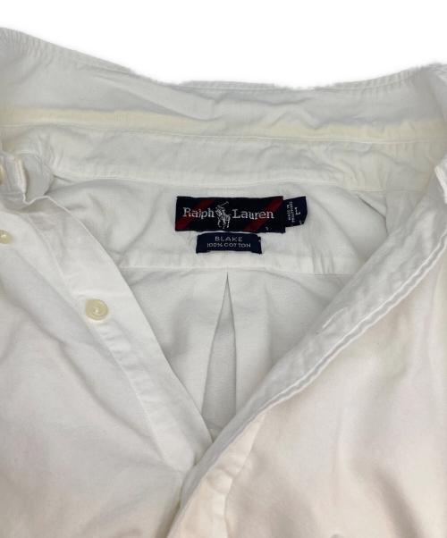 RALPH LAUREN（ラルフローレン）RALPH LAUREN (ラルフローレン) BLAKE ポロベア刺繍シャツ ホワイト サイズ:Ｌの古着・服飾アイテム