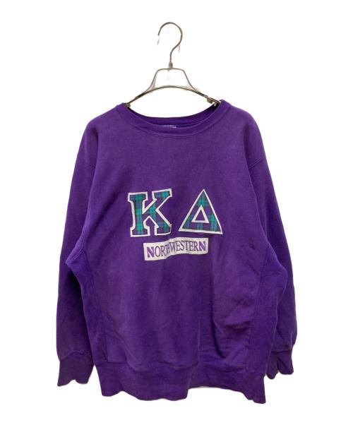 Champion REVERSE WEAVE（チャンピオン リバース ウィーブ）Champion REVERSE WEAVE (チャンピオン リバース ウィーブ) 90sワッペンスウェット パープル サイズ:XLの古着・服飾アイテム
