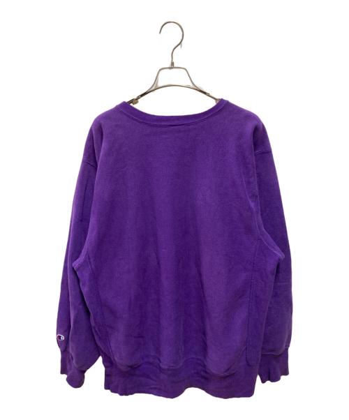 Champion REVERSE WEAVE（チャンピオン リバース ウィーブ）Champion REVERSE WEAVE (チャンピオン リバース ウィーブ) 90sワッペンスウェット パープル サイズ:XLの古着・服飾アイテム