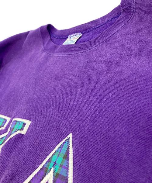 Champion REVERSE WEAVE（チャンピオン リバース ウィーブ）Champion REVERSE WEAVE (チャンピオン リバース ウィーブ) 90sワッペンスウェット パープル サイズ:XLの古着・服飾アイテム