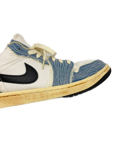 NIKE（ナイキ）NIKE (ナイキ) Nike Air Jordan 1 Low SE ホワイト×インディゴ サイズ:27.5cmの古着・服飾アイテム