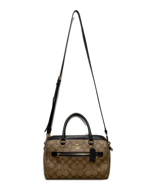 COACH（コーチ）COACH (コーチ) ローアン サッチェル 2wayバッグ ベージュの古着・服飾アイテム