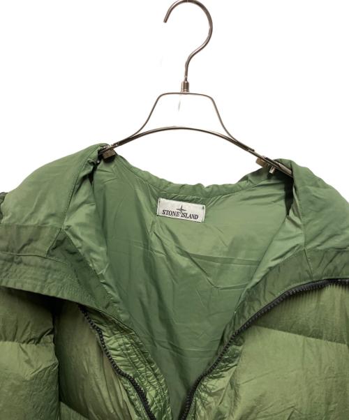 STONE ISLAND（ストーンアイランド）STONE ISLAND (ストーンアイランド) GARMENT DYED CRINKLE REPS R-NY DOWN グリーン サイズ:Mの古着・服飾アイテム