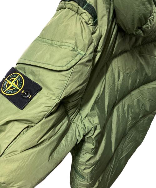 STONE ISLAND（ストーンアイランド）STONE ISLAND (ストーンアイランド) GARMENT DYED CRINKLE REPS R-NY DOWN グリーン サイズ:Mの古着・服飾アイテム