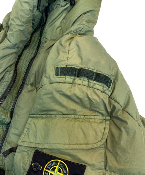 STONE ISLAND（ストーンアイランド）STONE ISLAND (ストーンアイランド) GARMENT DYED CRINKLE REPS R-NY DOWN グリーン サイズ:Mの古着・服飾アイテム