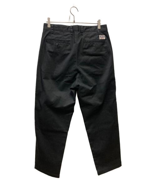 Schott（ショット）Schott (ショット) DOUBLE PLEATED WIDE PANTS ブラック サイズ:Lの古着・服飾アイテム