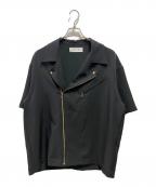 CULLNIクルニ）の古着「 Lui's別注 ライダースデザインシャツ」｜ブラック