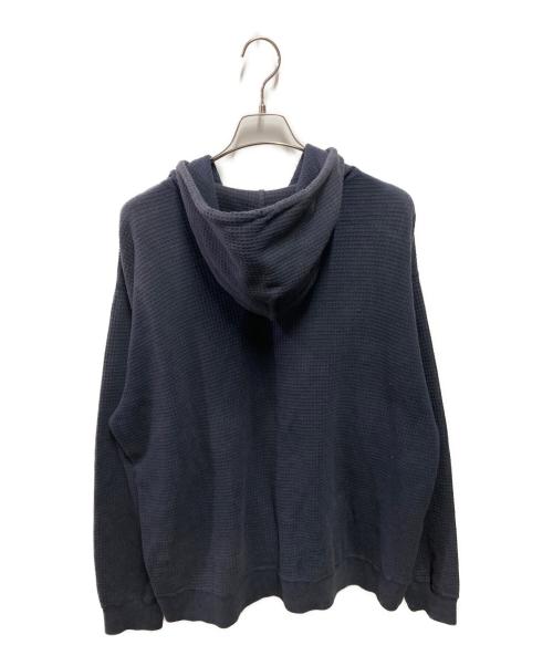 stussy（ステューシー）stussy (ステューシー) 90’Ｓ サーマルジップパーカー ネイビー サイズ:ＸＬの古着・服飾アイテム