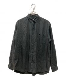 AUBERGE（オーベルジュ）の古着「リネン混シャツ」｜ブラック