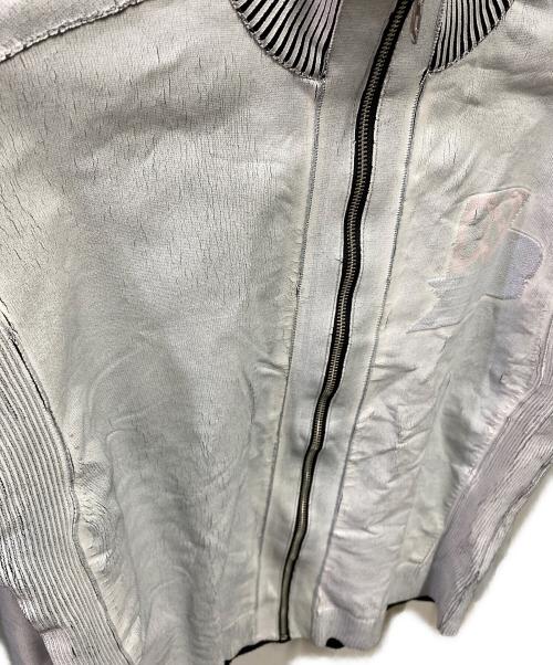 DIESEL（ディーゼル）DIESEL (ディーゼル) K-Dirtone ペイント加工ジャケット ホワイト サイズ:Mの古着・服飾アイテム