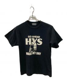 Hysteric Glamour（ヒステリックグラマー）の古着「MAKE MY DAY Tシャツ」｜ブラック