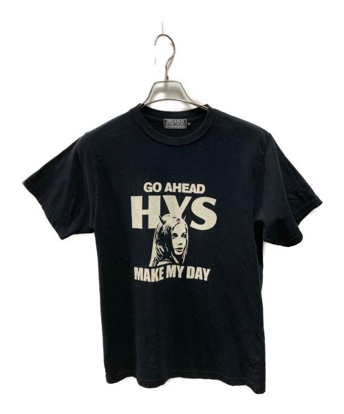 Hysteric Glamour（ヒステリックグラマー）Hysteric Glamour (ヒステリックグラマー) MAKE MY DAY Tシャツ ブラック サイズ:Ｍの古着・服飾アイテム