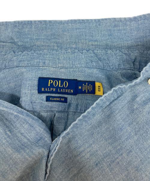 POLO RALPH LAUREN（ポロ・ラルフローレン）POLO RALPH LAUREN (ポロ・ラルフローレン) シャンブレーシャツ ブルー サイズ:Ｍの古着・服飾アイテム