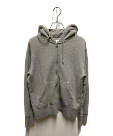BEAMS×LOOPWHEELER（ビームス×ループウィラー）の古着「ジップパーカー」｜グレー