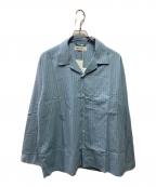 AURALEE×TEKLAオーラリー×テクラ）の古着「COTTON POPLIN PYJAMAS SHIRT」｜ブルー