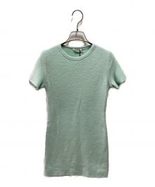AURALEE（オーラリー）の古着「WASHABLE WOOL PILE MINI DRESS」｜グリーン