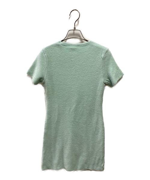 AURALEE（オーラリー）AURALEE (オーラリー) WASHABLE WOOL PILE MINI DRESS グリーンの古着・服飾アイテム