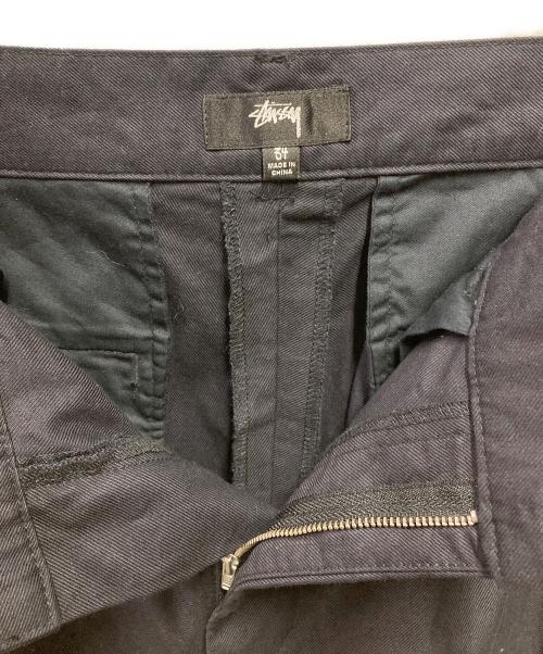 stussy（ステューシー）stussy (ステューシー) Volume Pleated Trouser ネイビー サイズ:34の古着・服飾アイテム