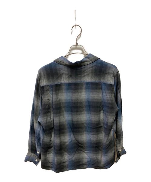 WACKO MARIA（ワコマリア）WACKO MARIA (ワコマリア) オンブレチェックシャツ ブルー サイズ:Sの古着・服飾アイテム