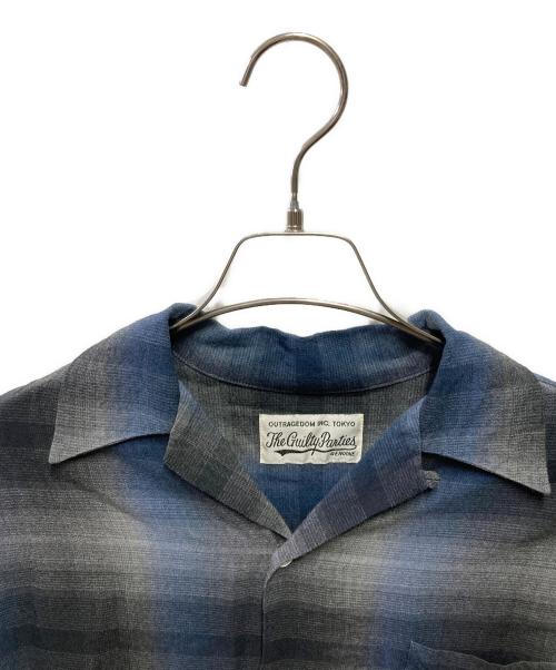 WACKO MARIA（ワコマリア）WACKO MARIA (ワコマリア) オンブレチェックシャツ ブルー サイズ:Sの古着・服飾アイテム