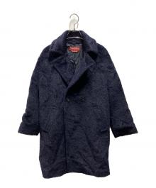 Max Mara Studio（マックスマーラ ストゥディオ）の古着「アルパカウールシャギーコート」｜ネイビー