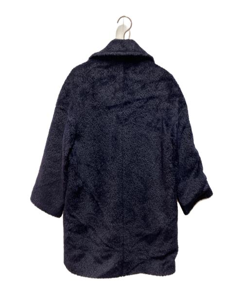 Max Mara Studio（マックスマーラ ストゥディオ）Max Mara Studio (マックスマーラ ストゥディオ) アルパカウールシャギーコート ネイビー サイズ:34の古着・服飾アイテム