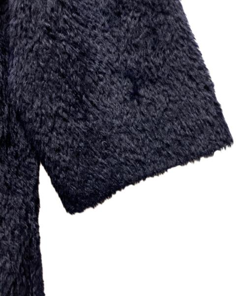 Max Mara Studio（マックスマーラ ストゥディオ）Max Mara Studio (マックスマーラ ストゥディオ) アルパカウールシャギーコート ネイビー サイズ:34の古着・服飾アイテム