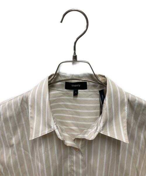 theory（セオリー）theory (セオリー) クロップドシャツ ベージュ サイズ:Sの古着・服飾アイテム