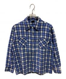 J.C.PENNY（ジェーシーペニー）の古着「チェックシャツ」｜ブルー