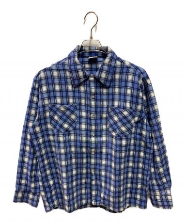 中古・古着通販】J.C.PENNY (ジェーシーペニー) チェックシャツ ブルー