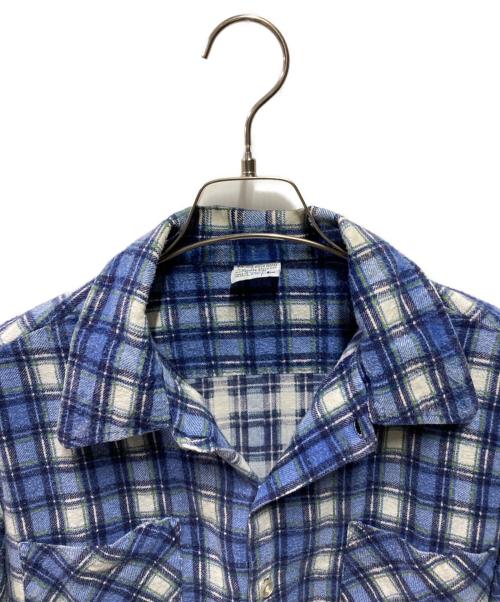 J.C.PENNY（ジェーシーペニー）J.C.PENNY (ジェーシーペニー) チェックシャツ ブルー サイズ:Lの古着・服飾アイテム
