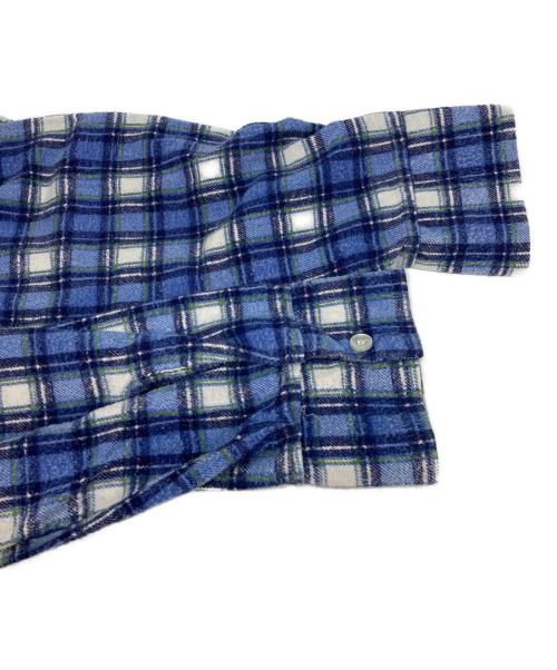 J.C.PENNY（ジェーシーペニー）J.C.PENNY (ジェーシーペニー) チェックシャツ ブルー サイズ:Lの古着・服飾アイテム