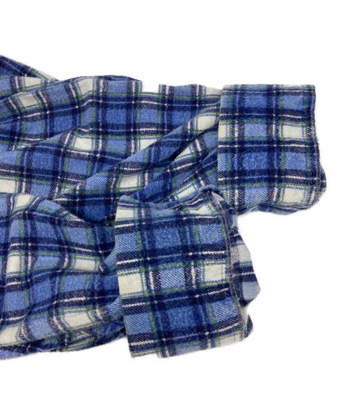 J.C.PENNY（ジェーシーペニー）J.C.PENNY (ジェーシーペニー) チェックシャツ ブルー サイズ:Lの古着・服飾アイテム