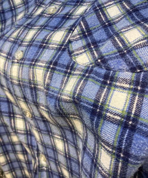 J.C.PENNY（ジェーシーペニー）J.C.PENNY (ジェーシーペニー) チェックシャツ ブルー サイズ:Lの古着・服飾アイテム