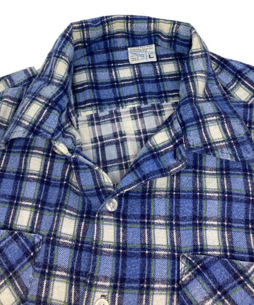 J.C.PENNY（ジェーシーペニー）J.C.PENNY (ジェーシーペニー) チェックシャツ ブルー サイズ:Lの古着・服飾アイテム