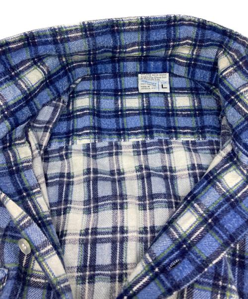 J.C.PENNY（ジェーシーペニー）J.C.PENNY (ジェーシーペニー) チェックシャツ ブルー サイズ:Lの古着・服飾アイテム