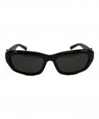 BALENCIAGAバレンシアガ）の古着「Rectangular Frame Sunglasses」｜ブラック