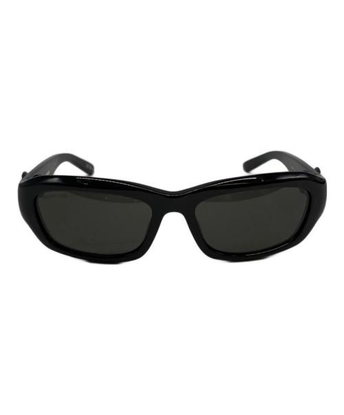 BALENCIAGA（バレンシアガ）BALENCIAGA (バレンシアガ) Rectangular Frame Sunglasses ブラック サイズ:58□18-140の古着・服飾アイテム