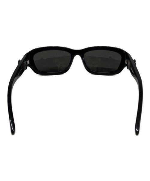 BALENCIAGA（バレンシアガ）BALENCIAGA (バレンシアガ) Rectangular Frame Sunglasses ブラック サイズ:58□18-140の古着・服飾アイテム