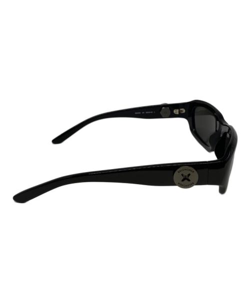 BALENCIAGA（バレンシアガ）BALENCIAGA (バレンシアガ) Rectangular Frame Sunglasses ブラック サイズ:58□18-140の古着・服飾アイテム